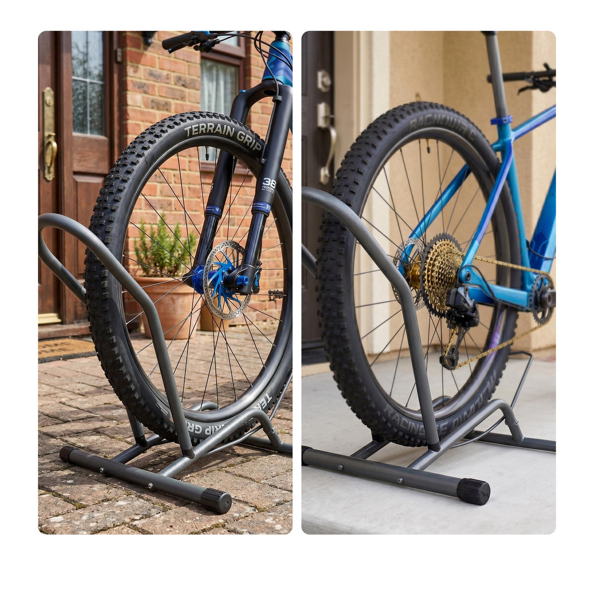 FAHRRADSTÄNDER Anthrazit Stahl bis 29 Zoll - Anthrazit, Metall (41/38/59cm) - Relaxdays