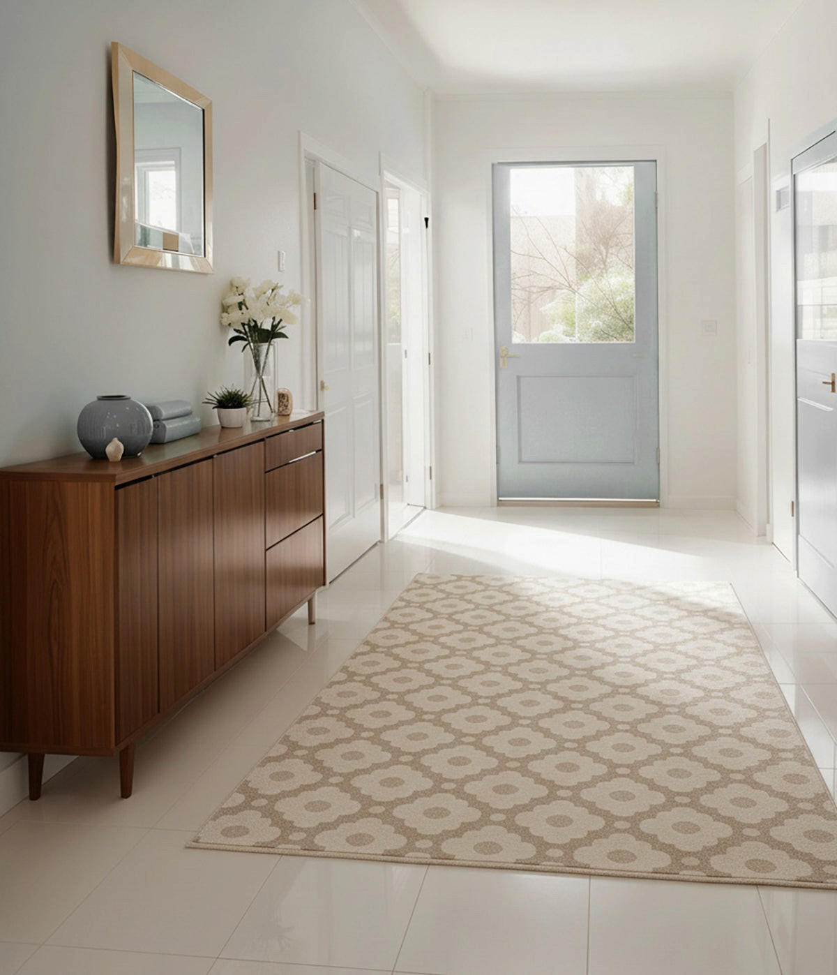 DESIGN Teppich für Innen und Außen beige - Beige, Textil (160/230cm) - AFK Living