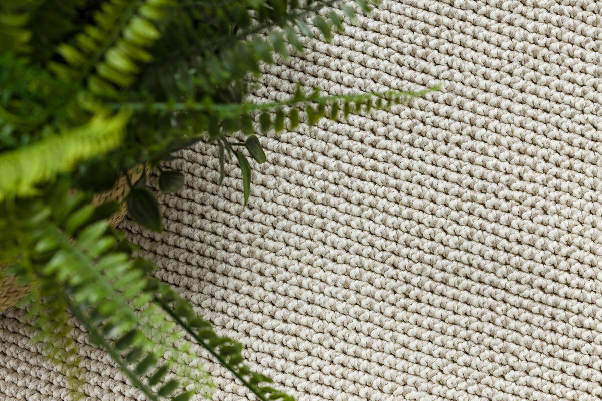 TEPPICH Casablanca LOOM 80 cm - Creme, Textil (80/80cm) - rugsX