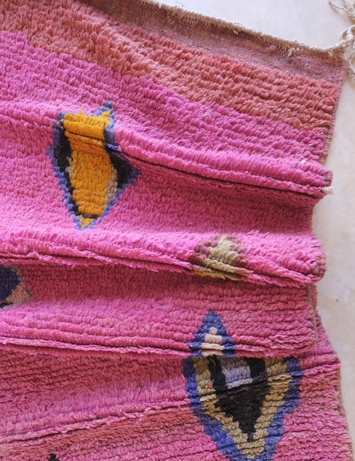 BERBERTEPPICH aus reiner Wolle 196x 312 cm - Pink, Naturmaterialien (196/312cm) - AFK Living