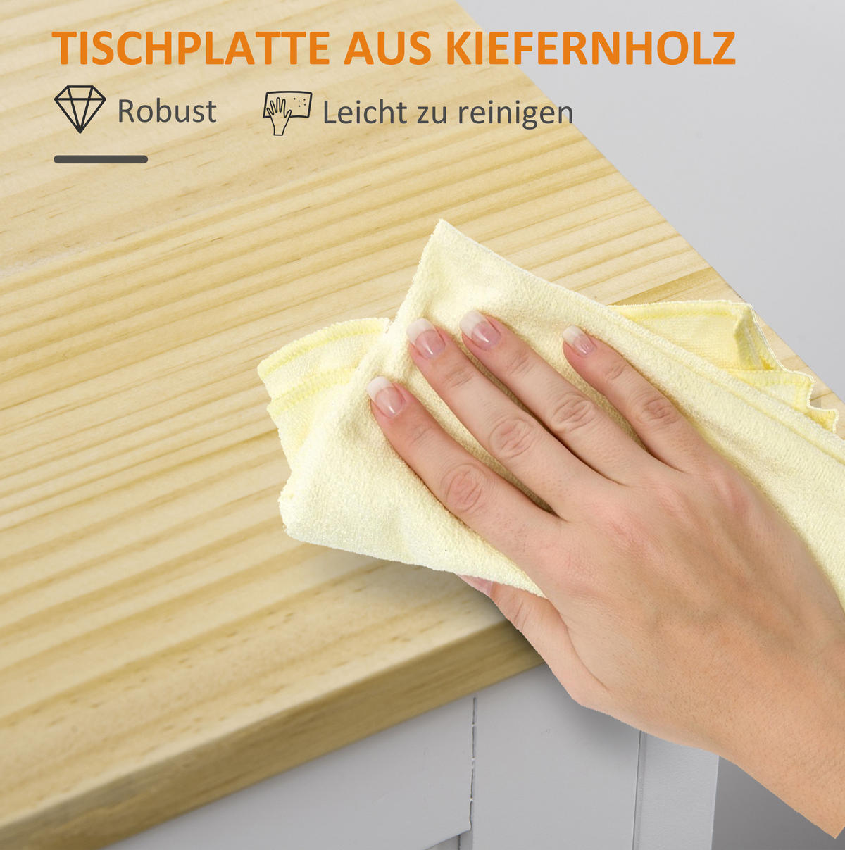 KUECHENWAGEN mit Stauraum 67 x 37 x 84 cm Weiß - Weiß, Holz (37/84/67cm) - Beauniv