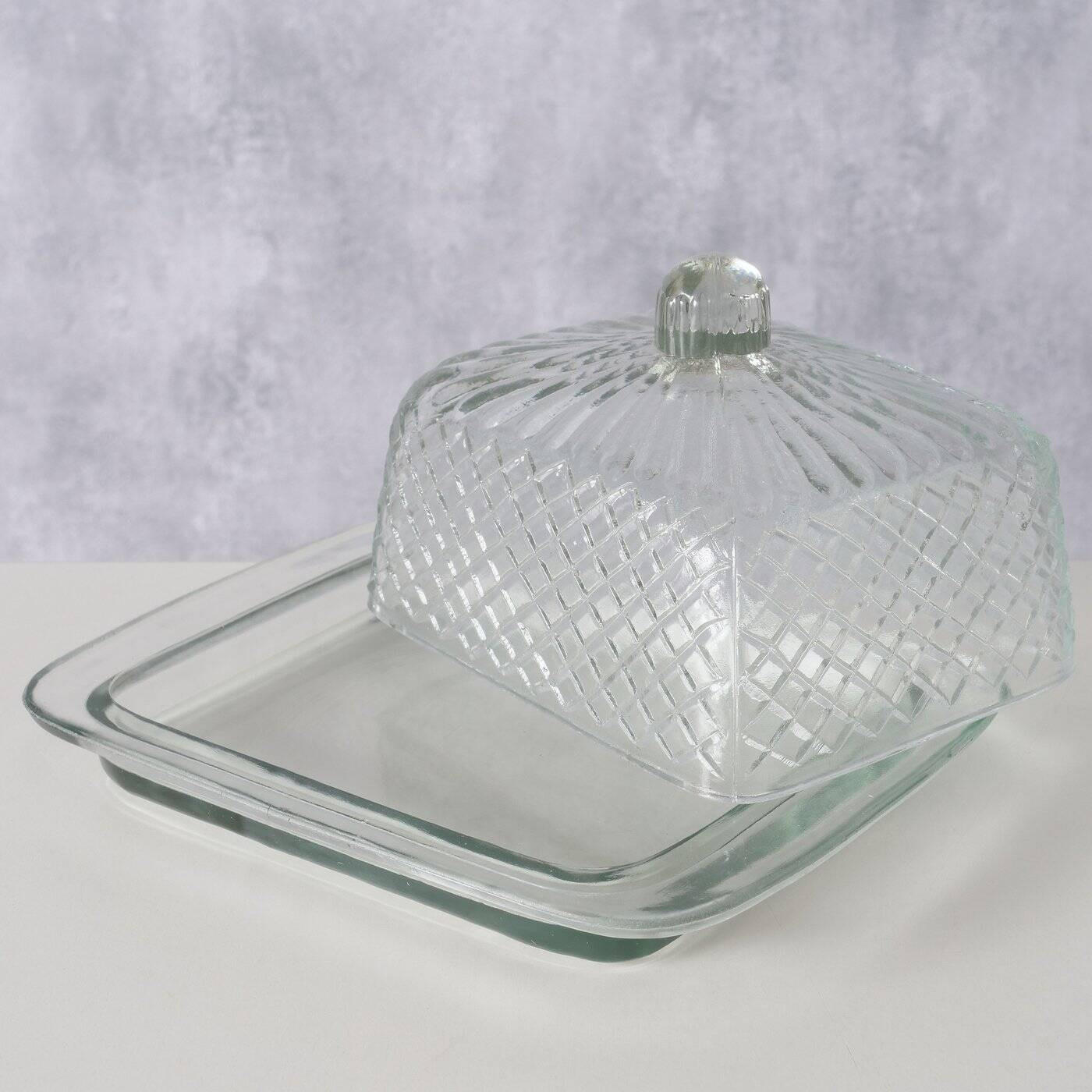 BUTTERDOSE Glassy - Transparent, Glas (13/9/17cm) - Boltze Home