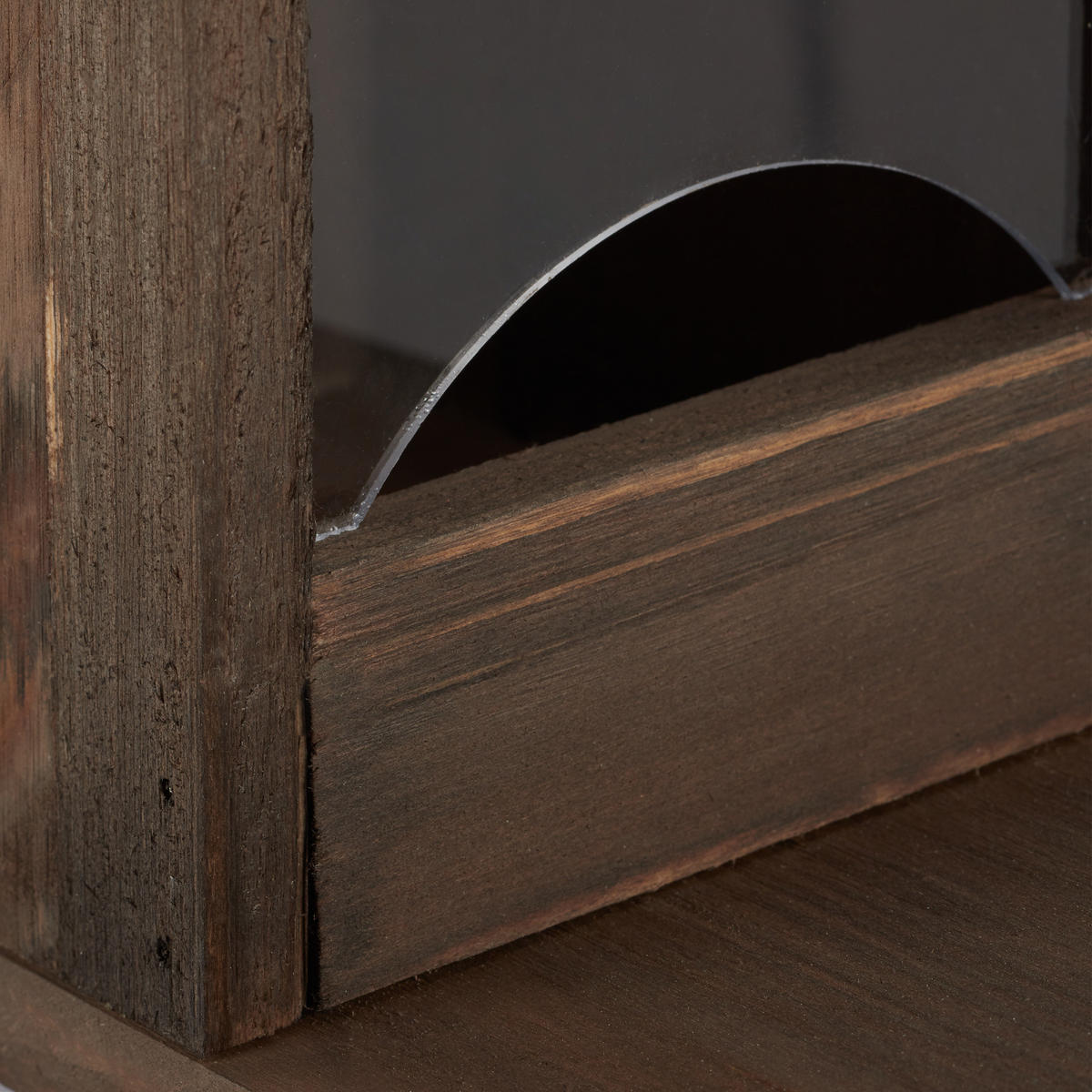 EICHHÖRNCHEN Futterhaus - Dunkelbraun, Holz/Kunststoff (12/17.5/25cm) - Relaxdays