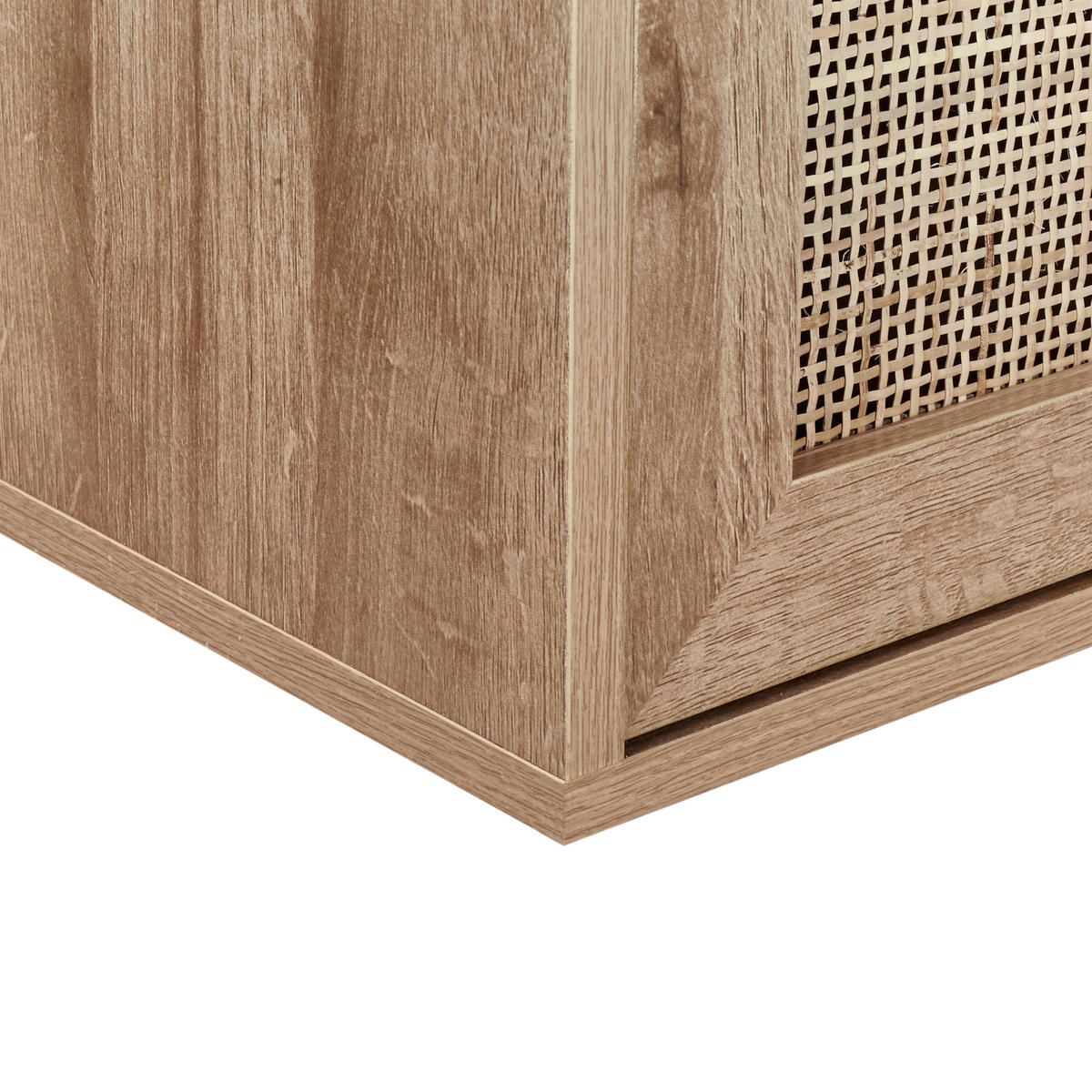 WASCHBECKENUNTERSCHRANK wandmontiertk 86 cm Hellbraun Rosell - Naturfarben, Holzwerkstoff (86/45/40cm) - Beliani