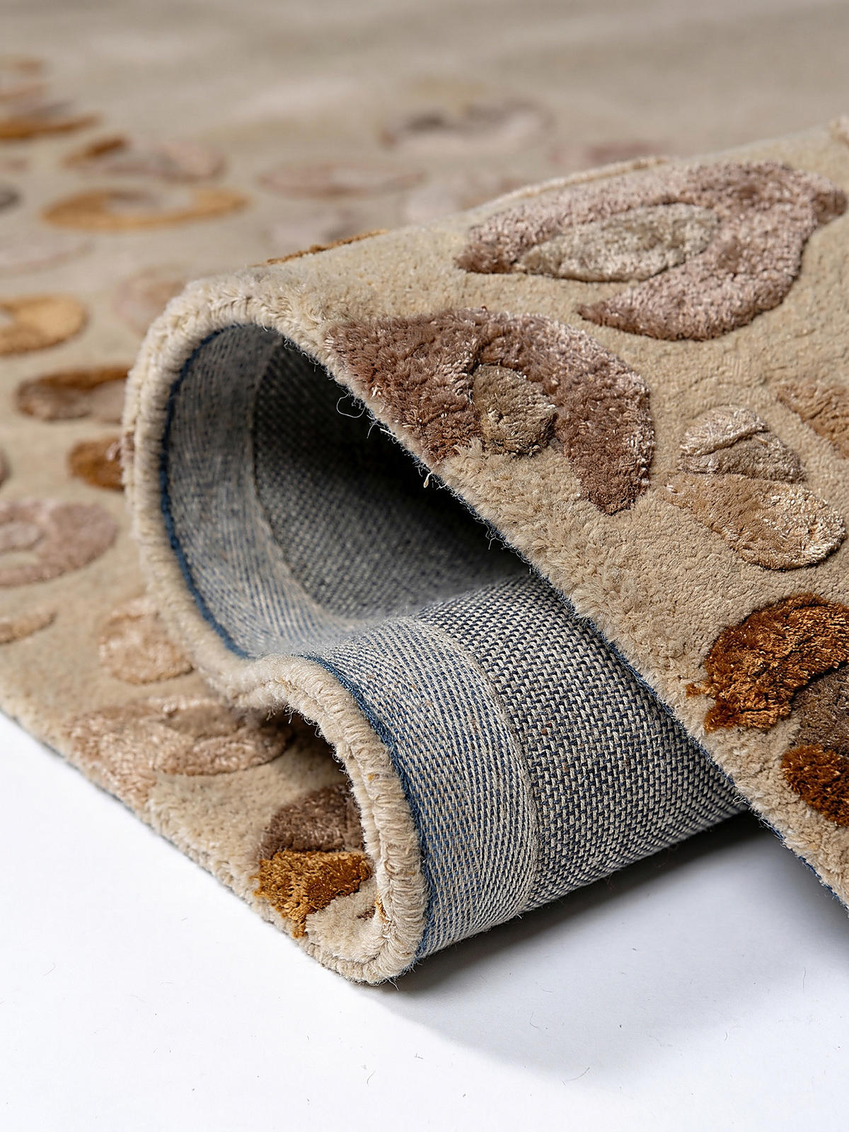 VISKOSETEPPICH SABLE, mit Tier-Motiv, Natur, 140 x 200 cm - Beige, Textil (140/200cm) - KADIMA DESIGN