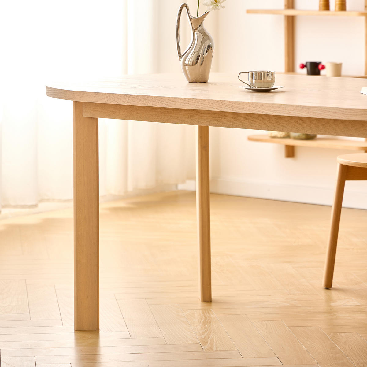 ESSTISCH Oval Braun 180 x 95 x 77 (cm) - Braun, Holz (95/180/77cm) - Nordlys