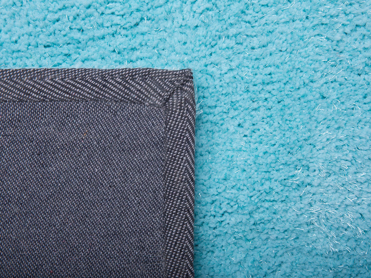 SHAGGY-TEPPICH Demre 200/140 cm - Blau, Kunststoff (140/200cm) - Beliani