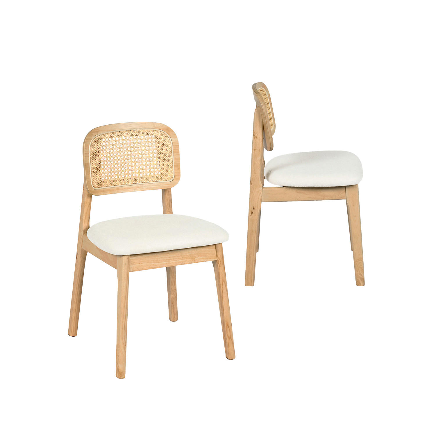 ESSZIMMERSTUHL Tove Natürlich 46 cm x 79 cm 2er-Set - Naturfarben, Textil (46/79/49cm) - Klast Home