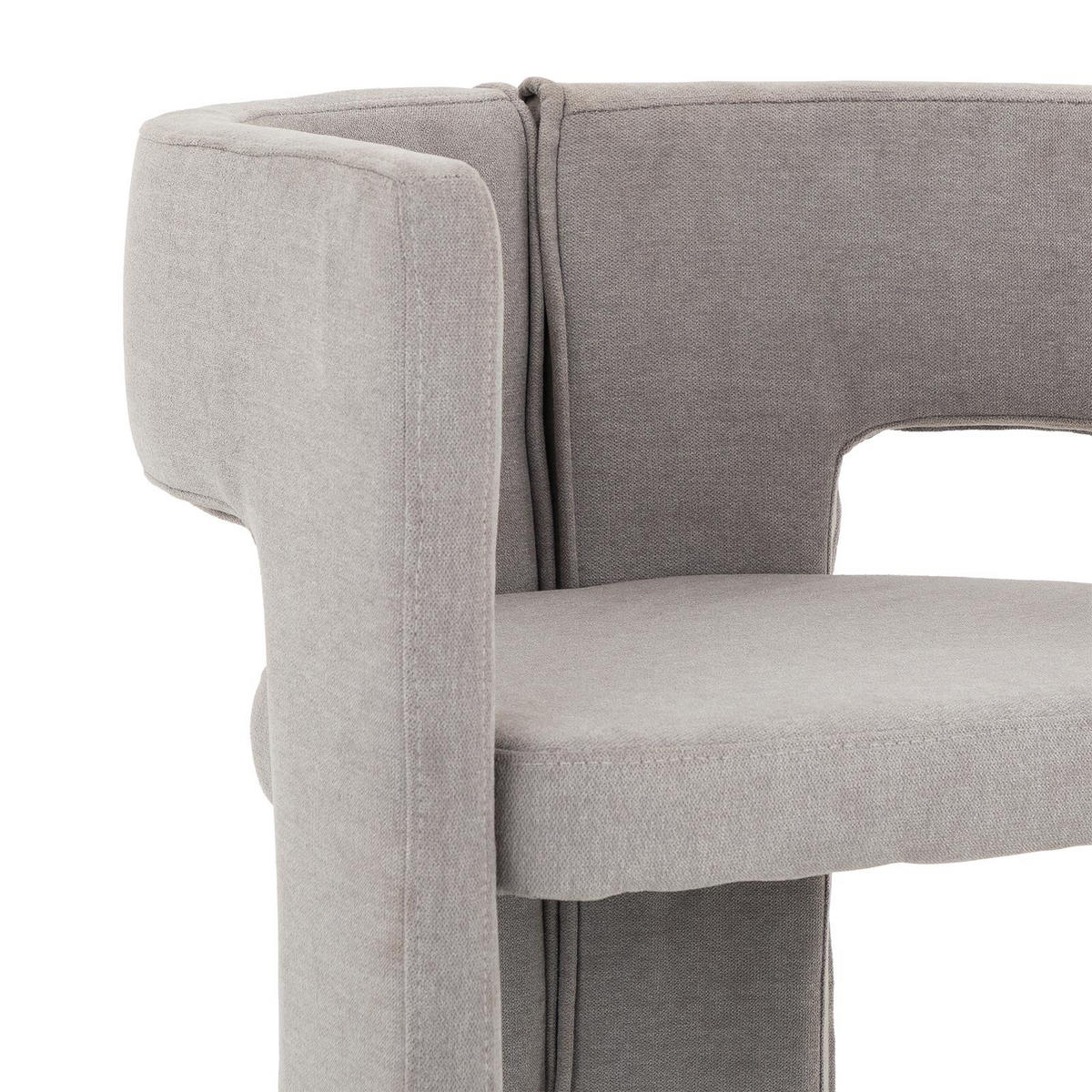 ESSZIMMERSTUHL EVIE grau - Grau, Textil (63/71/55cm) - IDIMEX