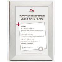 BILDERRAHMEN Aluline 21x29,7 cm, Silber - Silberfarben, Metall (25.9/34.6/1.5cm) - walther design