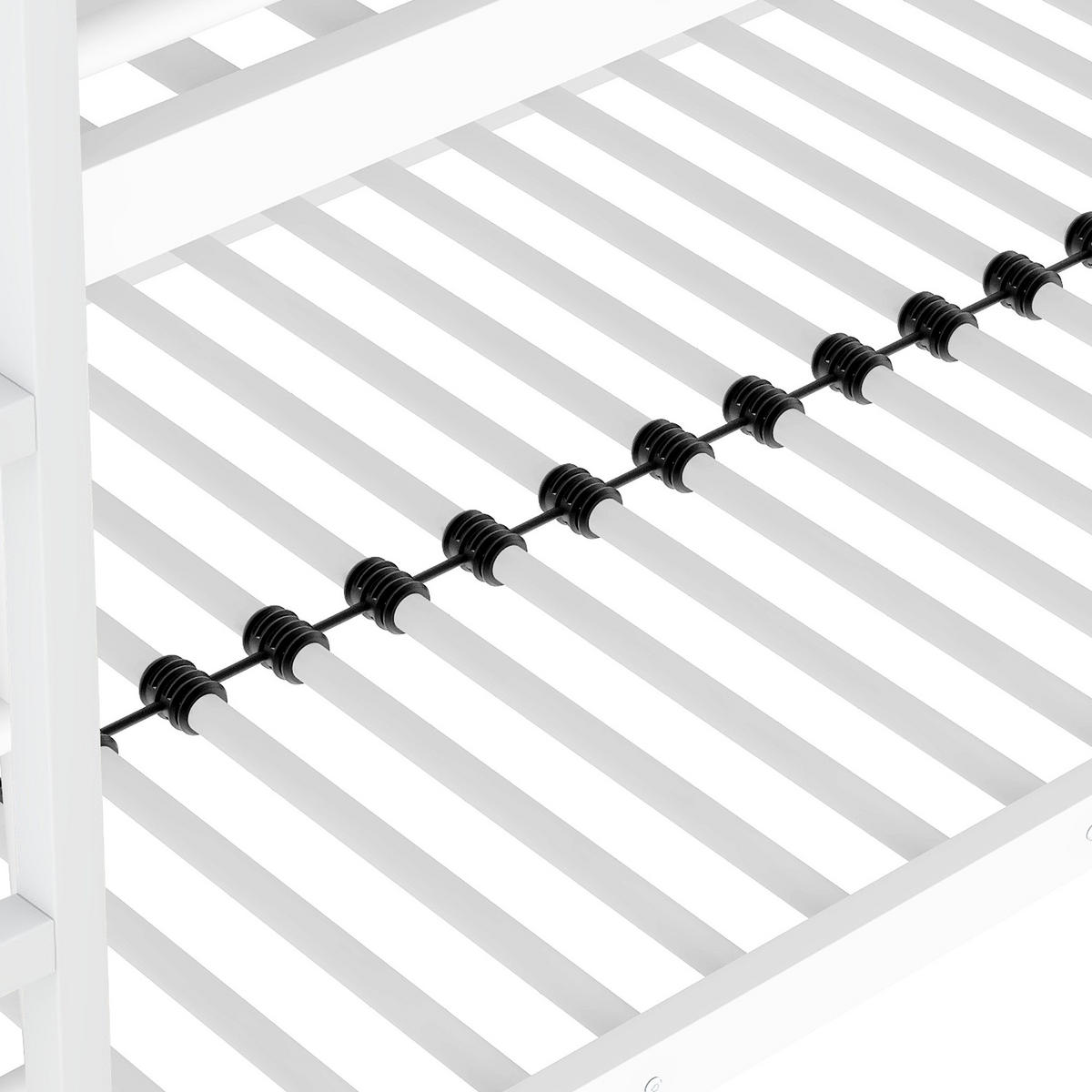 ETAGENBETT 90x200cm Weiß Metall Dreifach-Etagenbett - Weiß, Metall (90/200cm) - FLIEKS