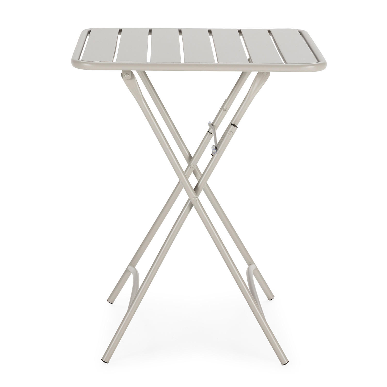 GARTENKLAPPTISCH Perla 60/60/74 cm Metall - Grau, Metall (60/60/74cm) - VS Venta-stock
