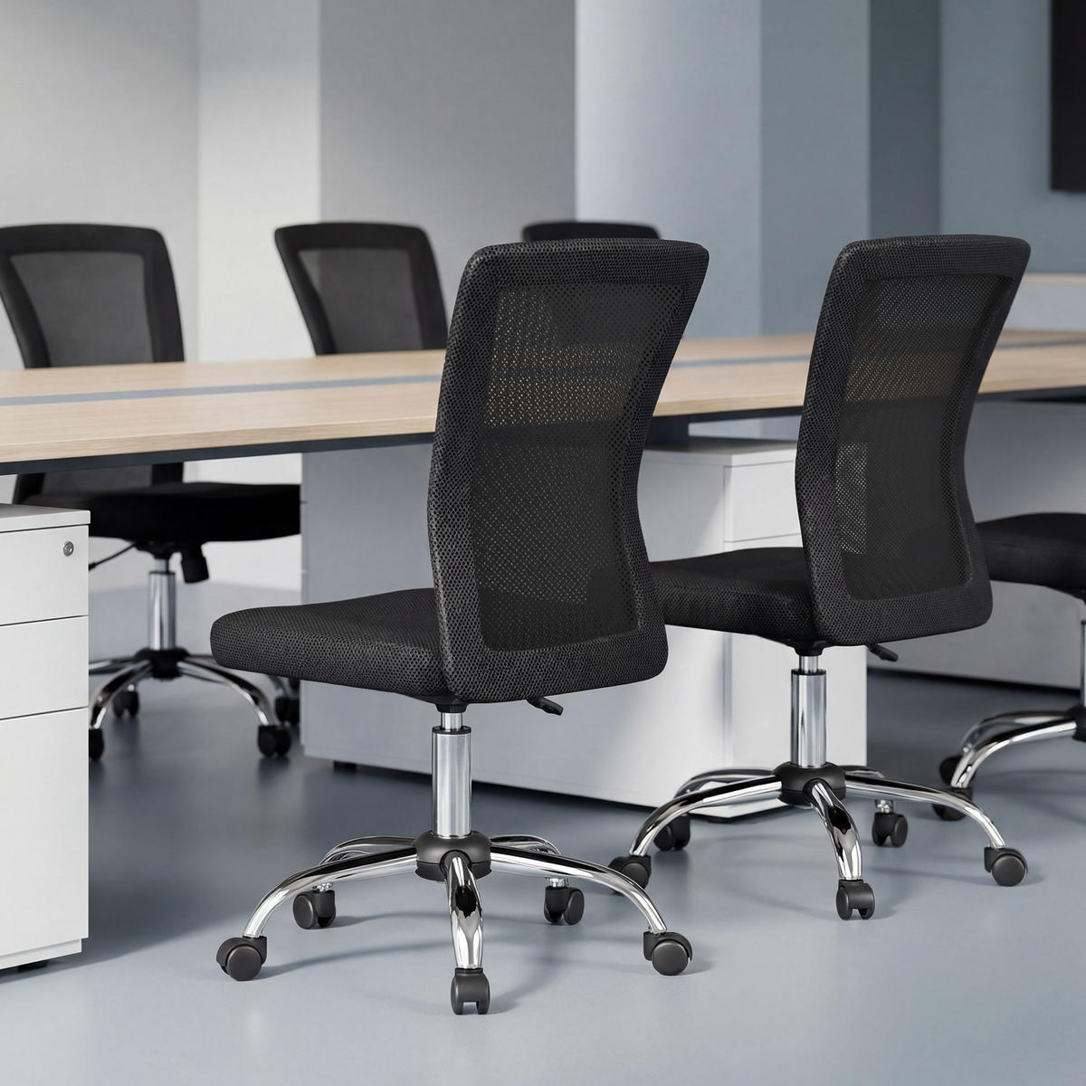 BÜROSTUHL, Ergonomisch, Schwarz - Schwarz, Metall (58/100/43cm) - Vinsetto