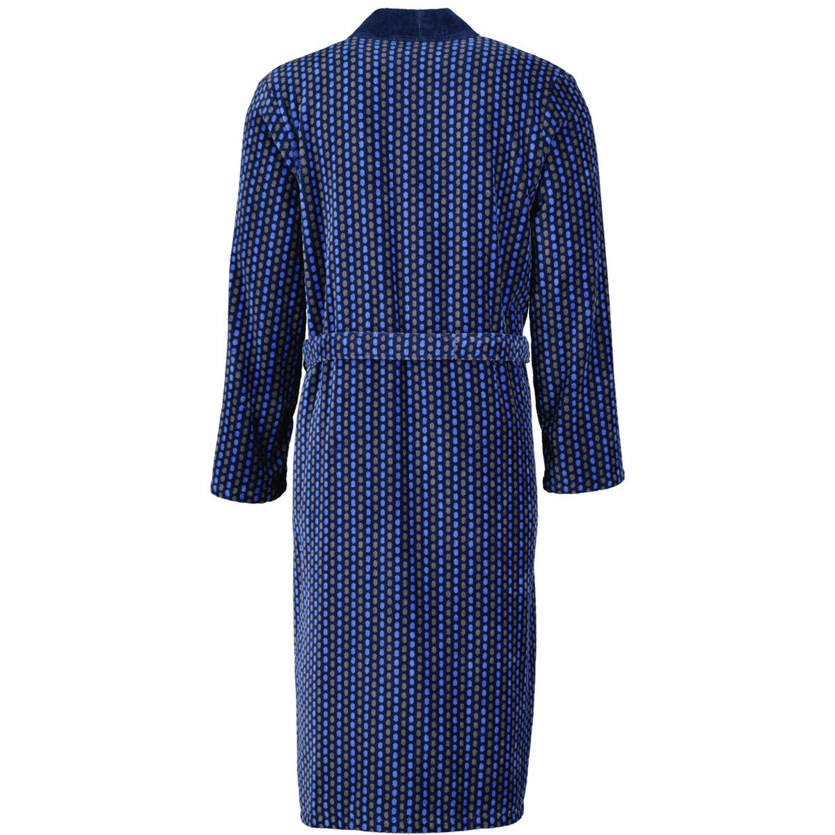 BADEMANTEL HERREN KIMONO GRAPHIC 4851 BLAU - 11 - Blau, Textil (Mnull) - Cawoe