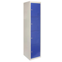 STAHLSPIND 4-türig Blau - Blau, Metall (38/180/45cm)