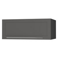 KLAPPHÄNGESCHRANK Kvantum W6B/90 Graphit Matt / Schwarz Matt 90 / 59 / 36cm - Schwarz/Graphitfarben, Holz/Holzwerkstoff (90/36/59cm) - Feldmann-Wohnen