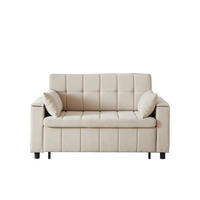 SCHLAFSOFA 157/51/70 cm cm in Leinenoptik Grau, ohne Armlehnen - Beige/Grau, Textil (81.3/86.4/148.6cm) - Oxeza