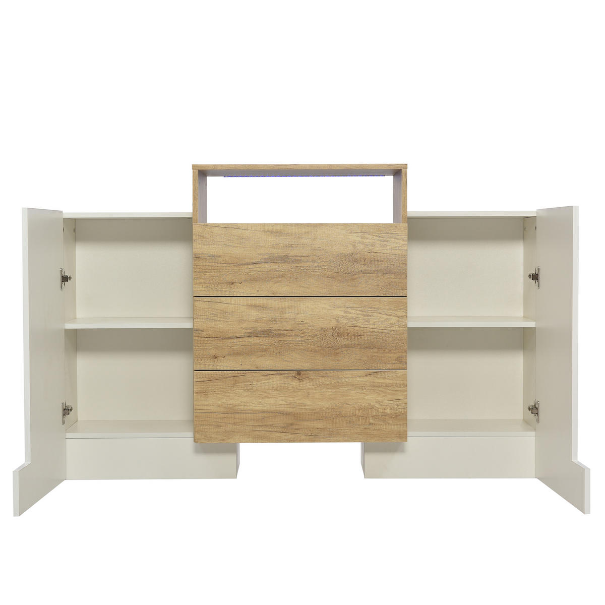 SIDEBOARD Weiß 140/30/77.5 cm - Weiß, Holzwerkstoff (30/77.5/140cm) - Urban Meuble
