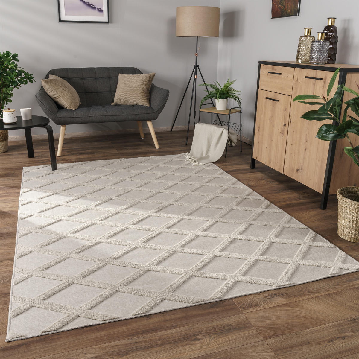 KURZFLORTEPPICH 230/340 cm Utrecht 642 - Creme, Textil (230/340cm) - Paco Home