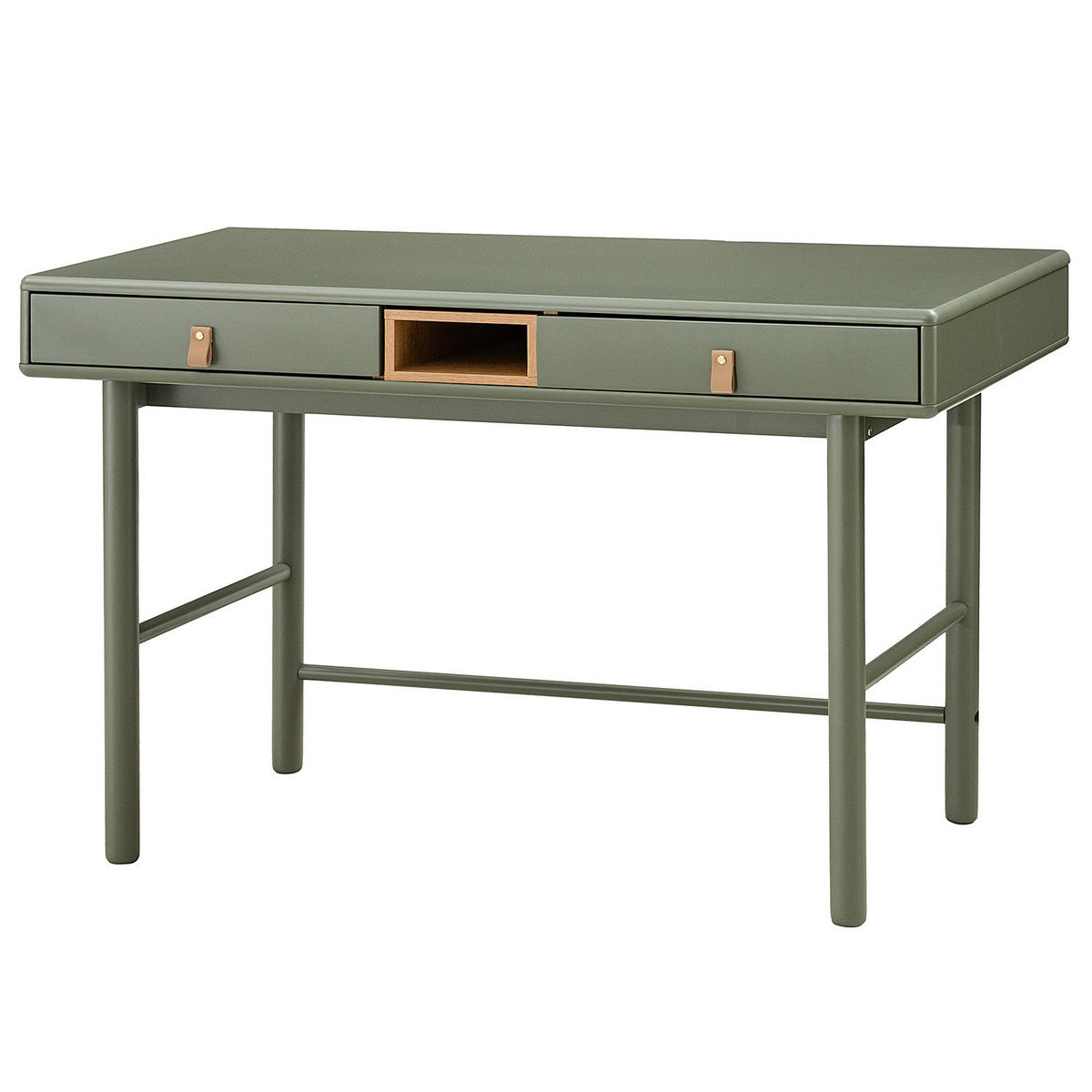 SCHREIBTISCH - Olivgrün, Holz/Holzwerkstoff (60/120/75cm) - home24