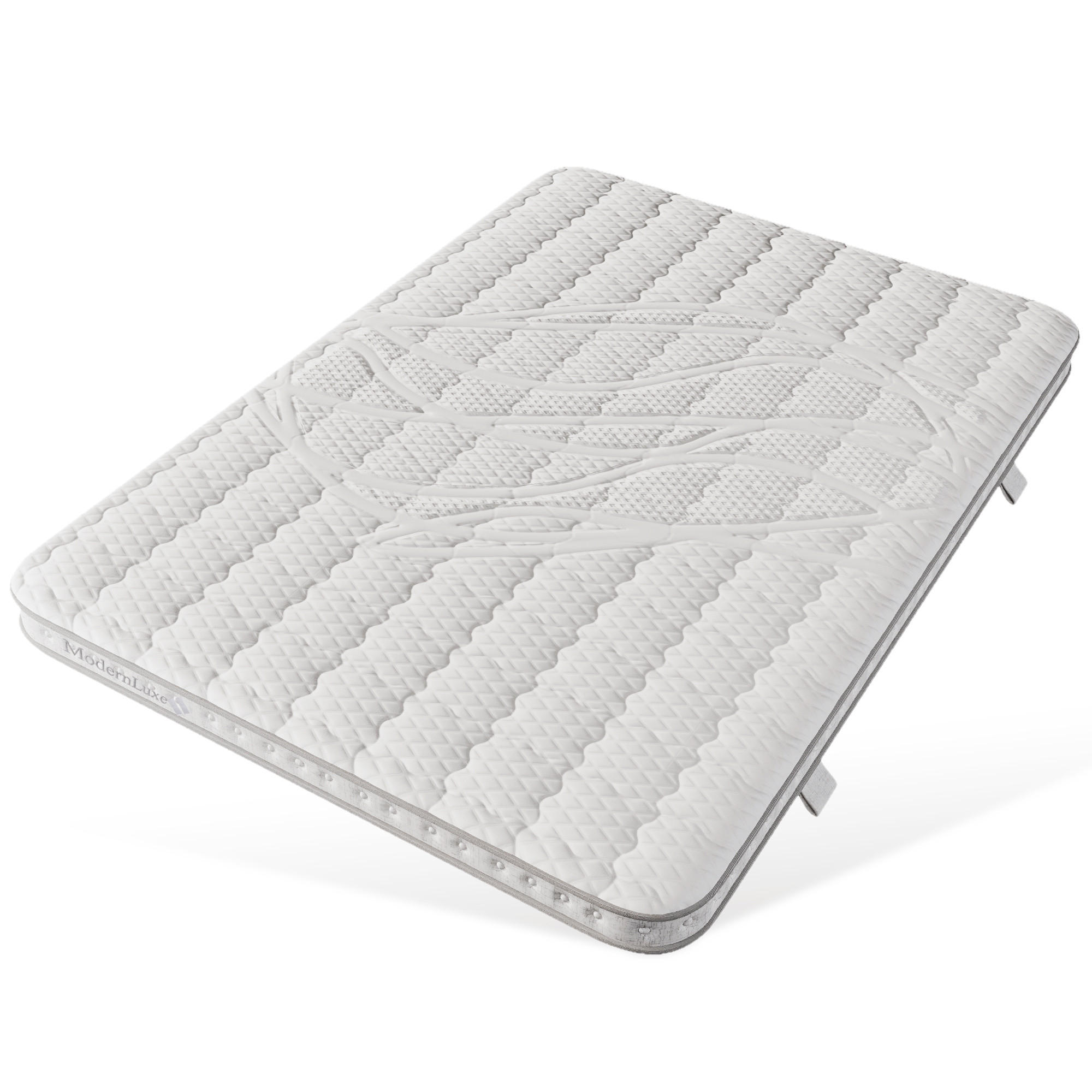 TASCHENFEDERKERNMATRATZE 140/200 cm Weiß H3, mit Kaltschaum - Weiß, Textil (140/200cm) - Oxeza