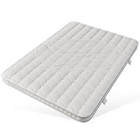 TASCHENFEDERKERNMATRATZE 140/200 cm Weiß H3, mit Kaltschaum - Weiß, Textil (140/200cm) - Oxeza