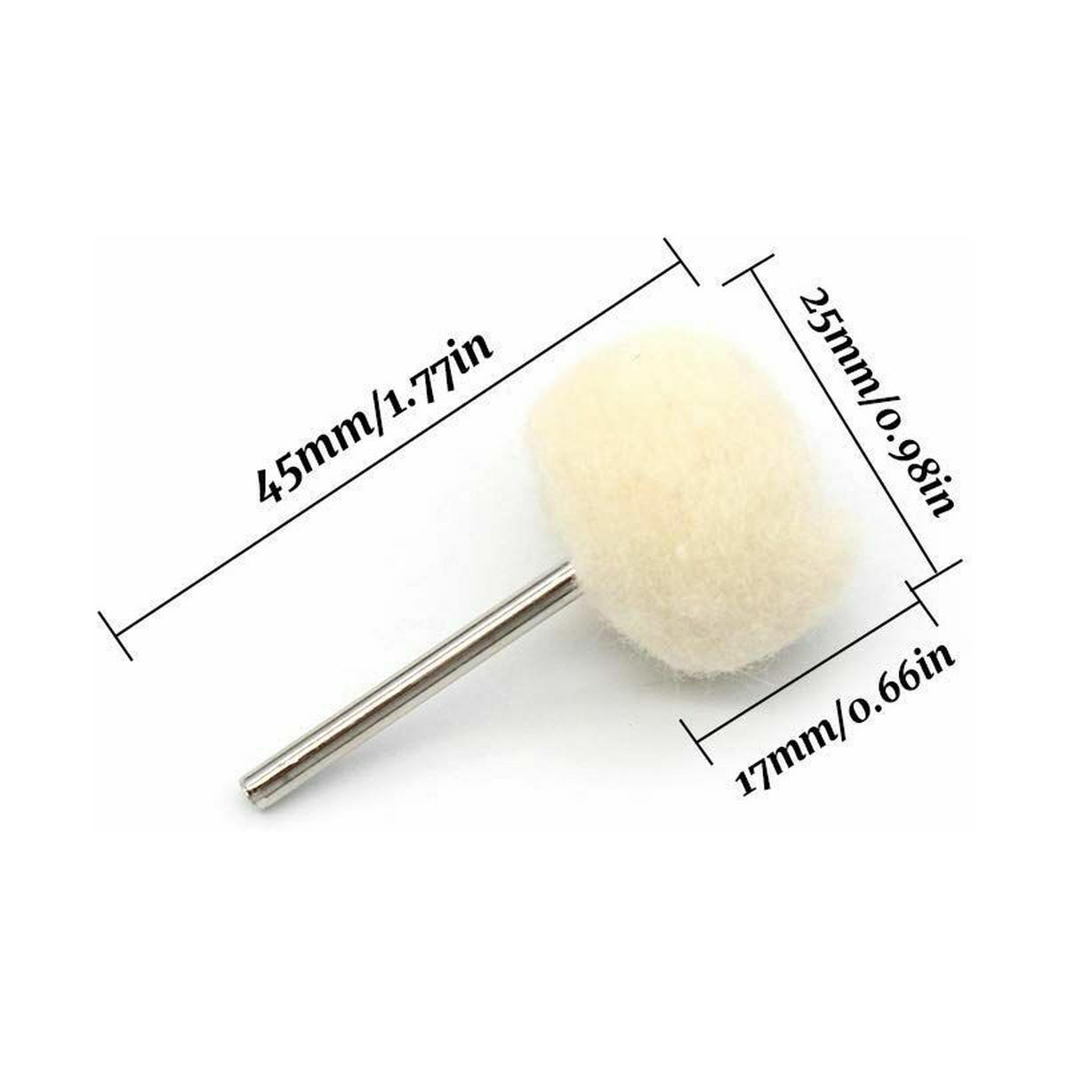 POLIERPADS – 20 Stück – Baumwolle – Für Dremel-Rotationswerkzeuge - Multicolor, Metall (1/1/1cm) - DCA