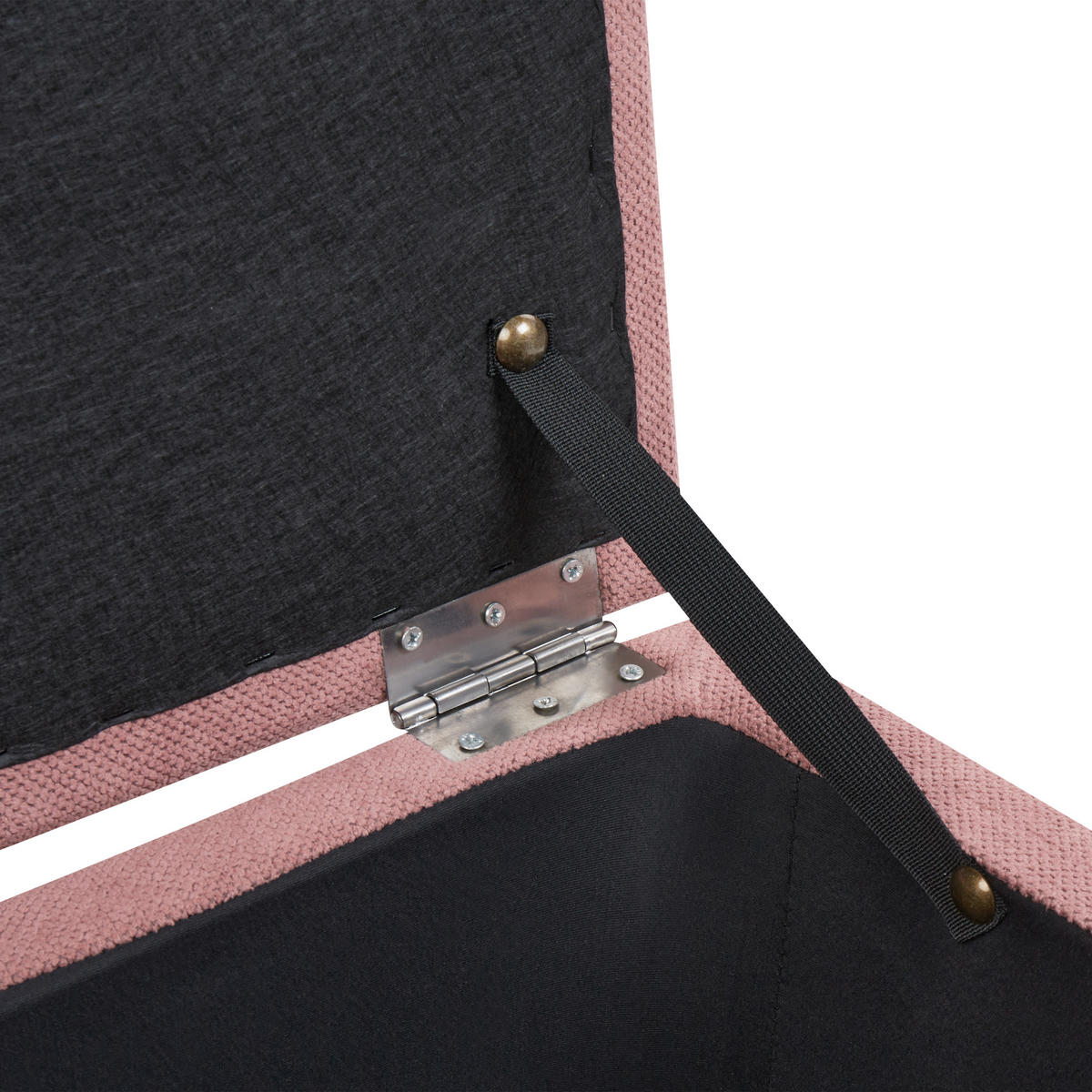 OTTOMANE mit Stauraum Stoff Rosa Orem - Pink, Textil (100/42/40cm) - Beliani