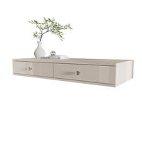 KONSOLE Glamour hängend mit Kristallgriff - Kaschmir, Holzwerkstoff (100/15/42cm) - Lookway