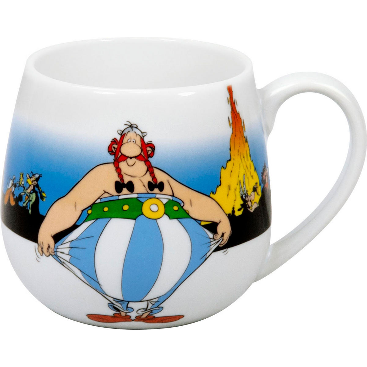 KAFFEEBECHER Asterix Je Ne Suis Pas Gros - Naturfarben, Keramik (0.42L) - Könitz