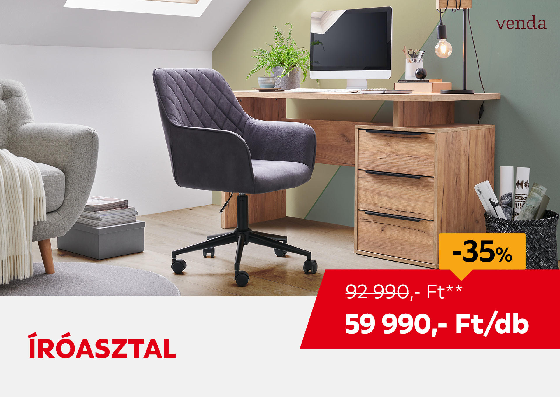 ÍRÓASZTAL Kiemelt termék 92990 Ft.- helyett 59990 Ft.-