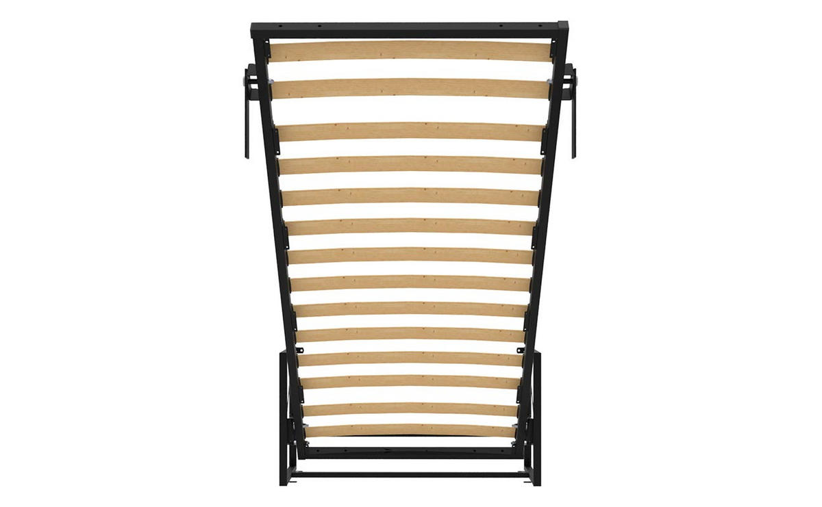 WANDBETT Morphy Classik Modulares SizeFlex- und TypeFlex-System - 100x190 Vertikal - Schwarz, Holz (100/190cm) - WallBedKing