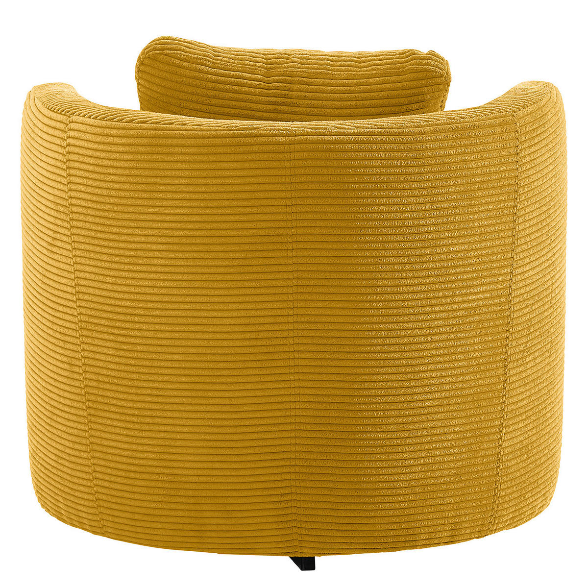 SESSEL - Gelb/Schwarz, Textil/Metall (65/77/40cm) - home24