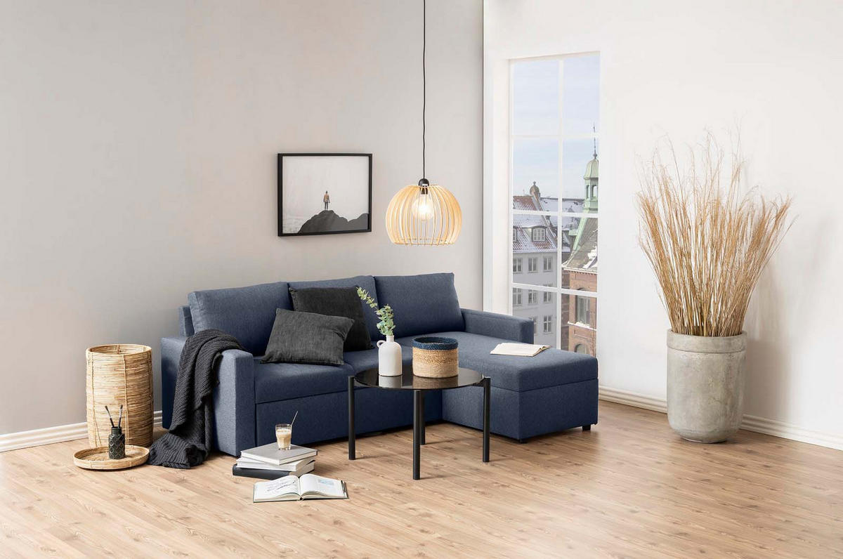 SCHLAFSOFA blau - Blau, Holzwerkstoff (218/155cm) - ebuy24