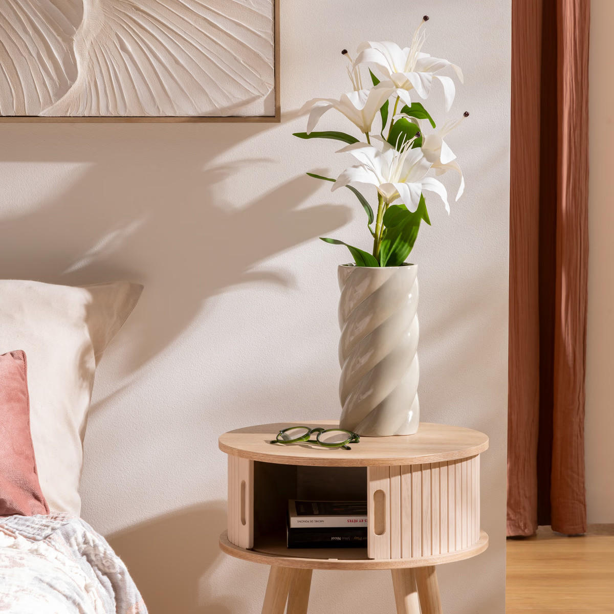 KERAMIKVASE Coby 25,5 cm - Grün, Keramik (25.2cm) - Atmosphera Createur d´interieur