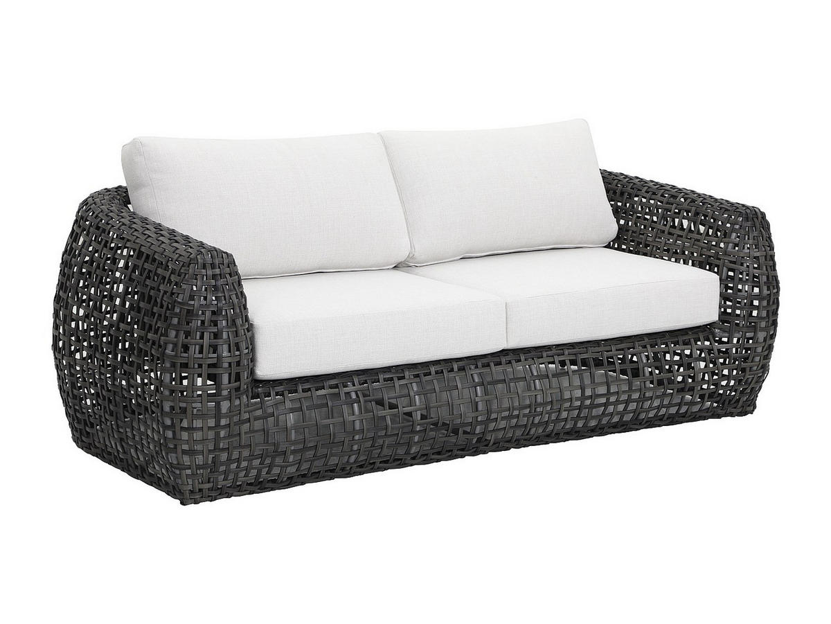 GARTENSITZGRUPPE im Set - 2 Personen - Harz - Anthrazitgrau - - Anthrazit, Kunststoff - Vente-Unique