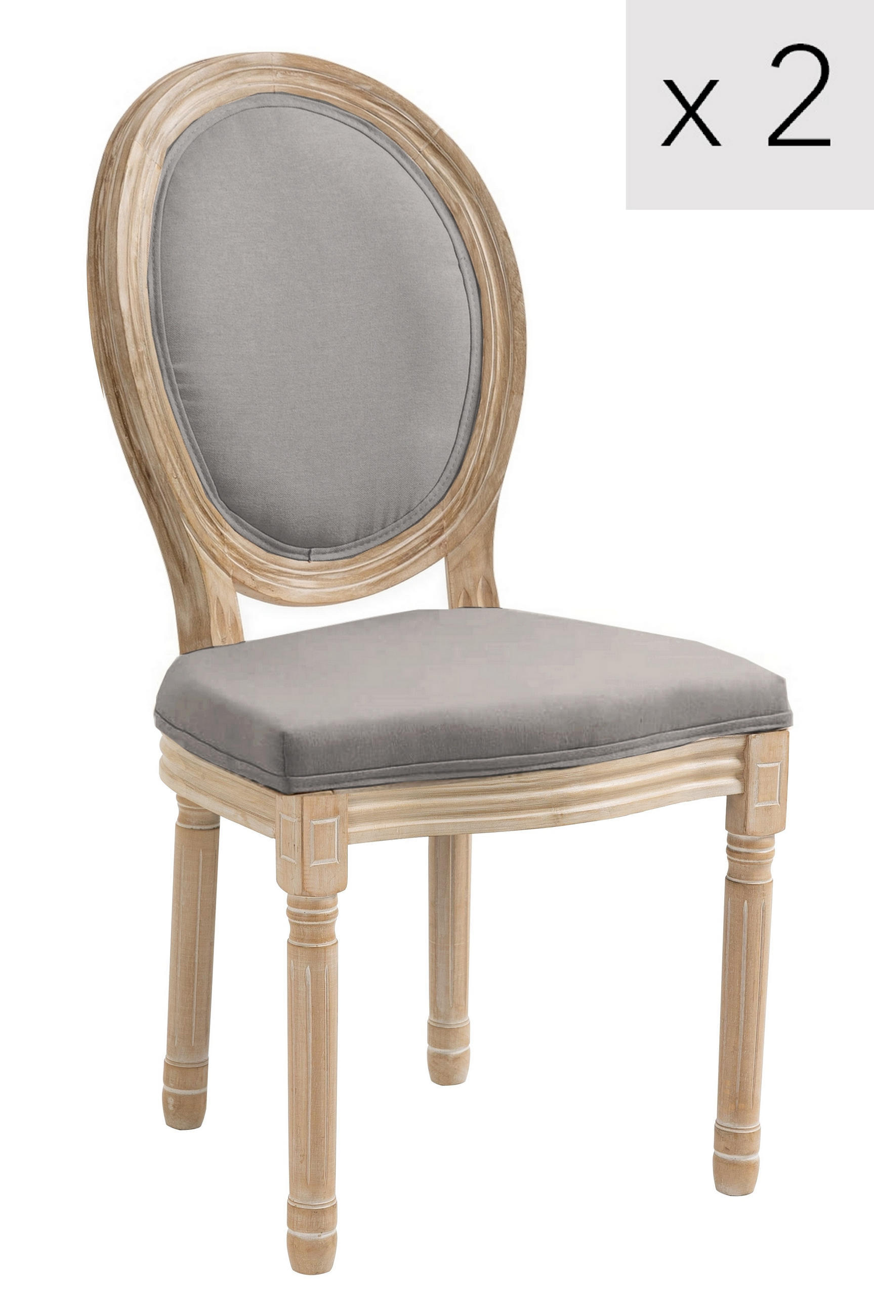 Nordlys Stuhl Grau 50x95x58 cm