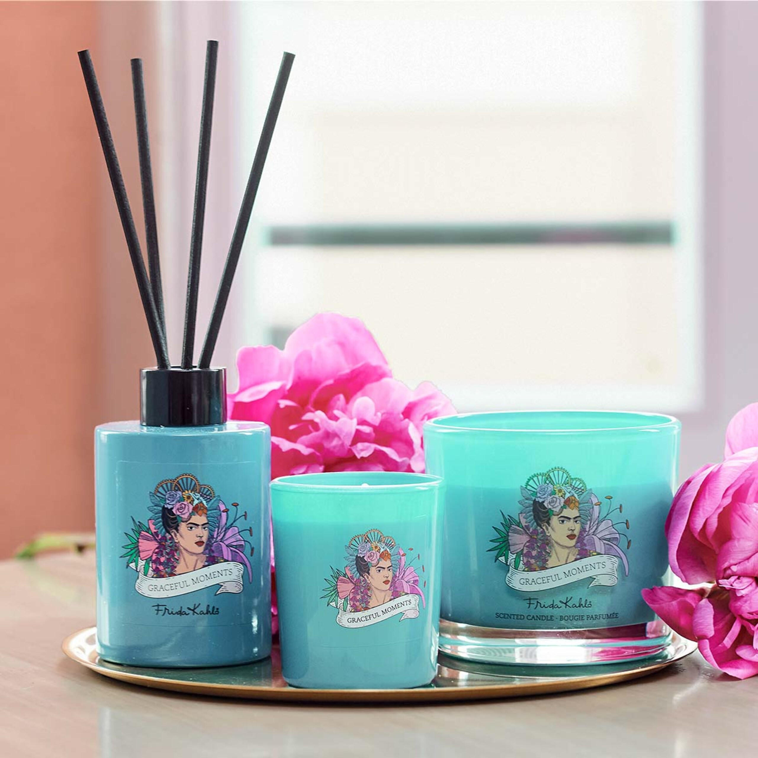 FRIDA Kahlo Duftkerze - Rot, Glas/Naturmaterialen (8cm)