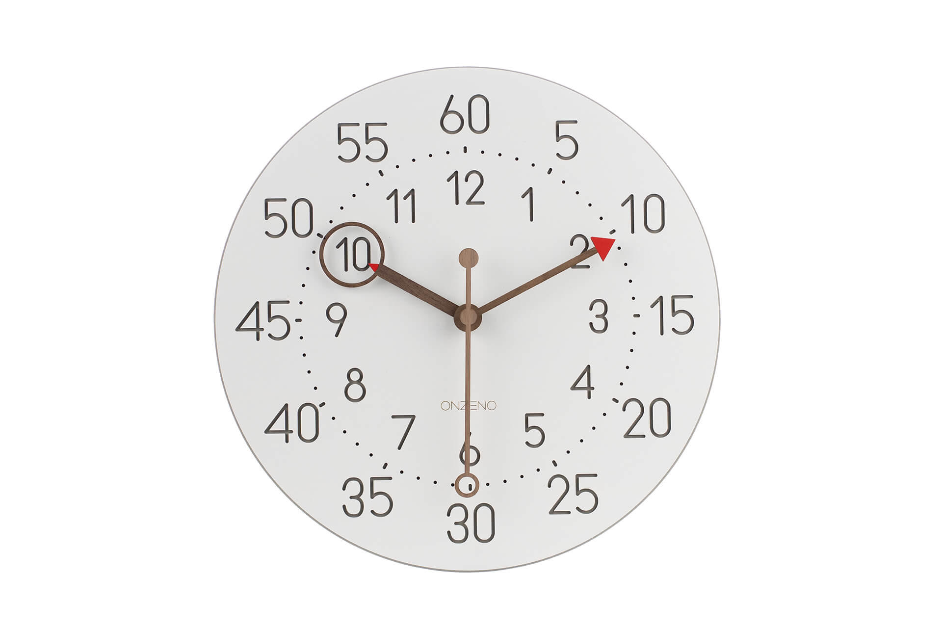 WANDUHR Design Weiß 29/29 cm - Weiß, Holzwerkstoff (0.44/29/1cm) - ONZENO