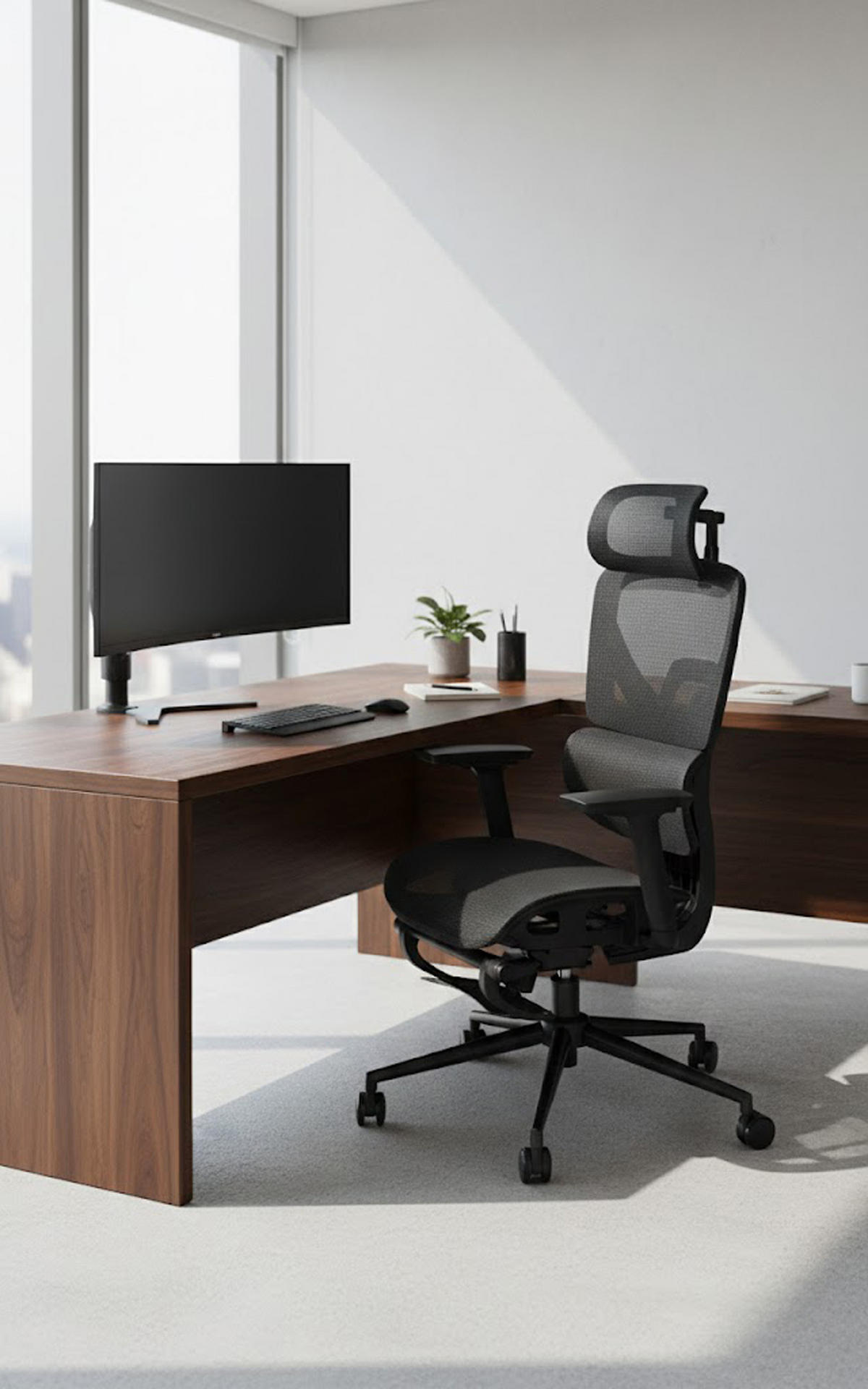 BÜROSTUHL Lexion schwarz - Schwarz, Kunststoff/Metall (68/120/72cm) - TPFLiving
