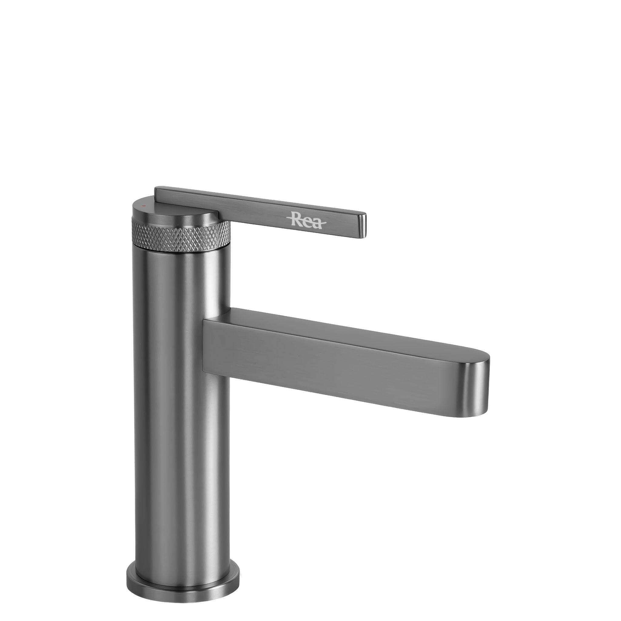 WASCHBECKENARMATUR Rea Grace Titan - Titanfarben, Metall (4/17/11.5cm) - REA