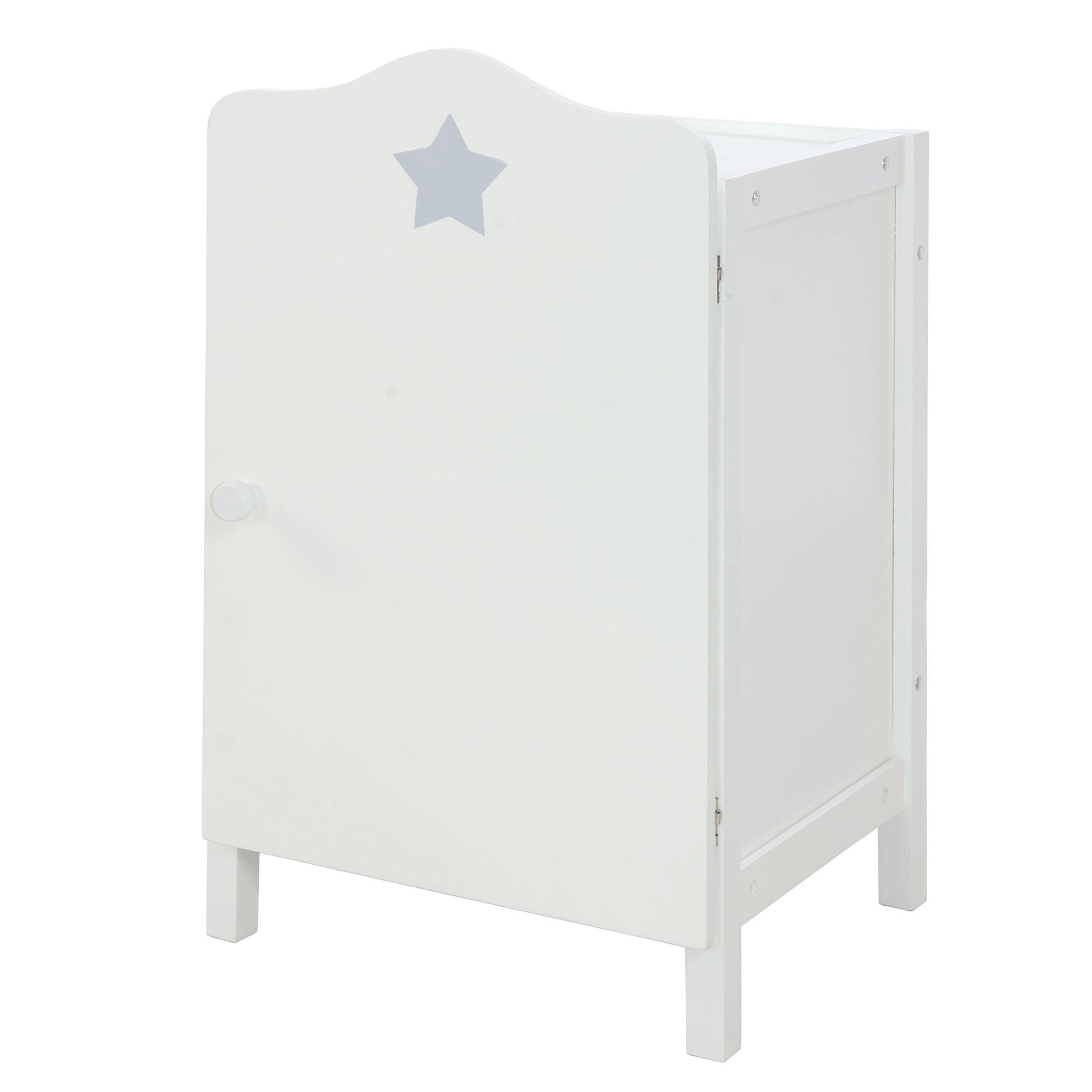 PUPPENKLEIDERSCHRANK Stella - Grau, Holzwerkstoff (29.5/52/26.5cm) - Roba