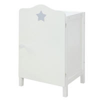 PUPPENKLEIDERSCHRANK Stella - Grau, Holzwerkstoff (29.5/52/26.5cm) - Roba