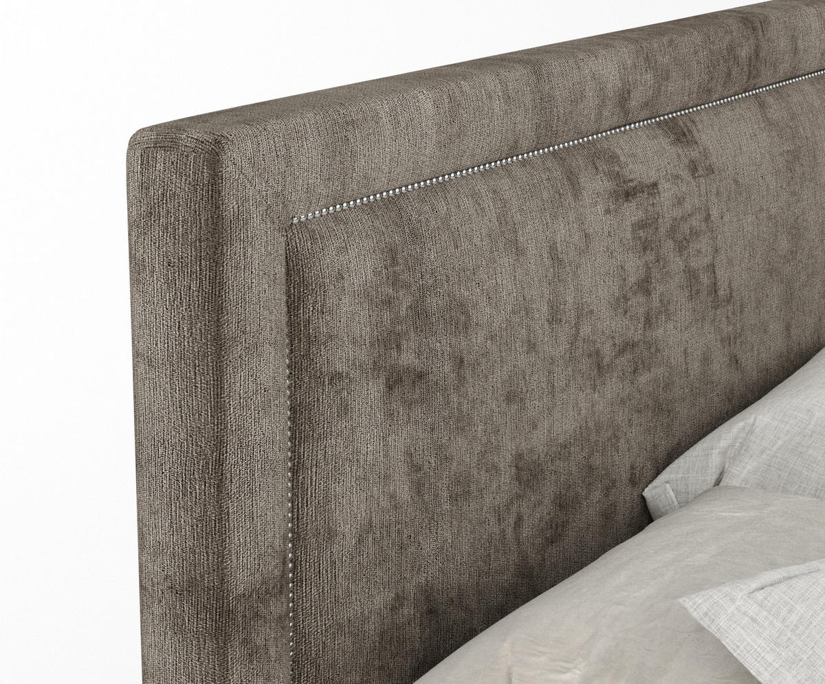 BOXSPRINGBETT Lavenda Braun 180/200 cm - Schwarz/Braun, Holz/Holzwerkstoff (180/200cm) - Maison de Reve