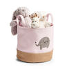AUFBEWAHRUNGSKORB Elefant - Rosa, Jute - Ø 30cm - Rosa, Textil (30/30cm) - Zeller Present