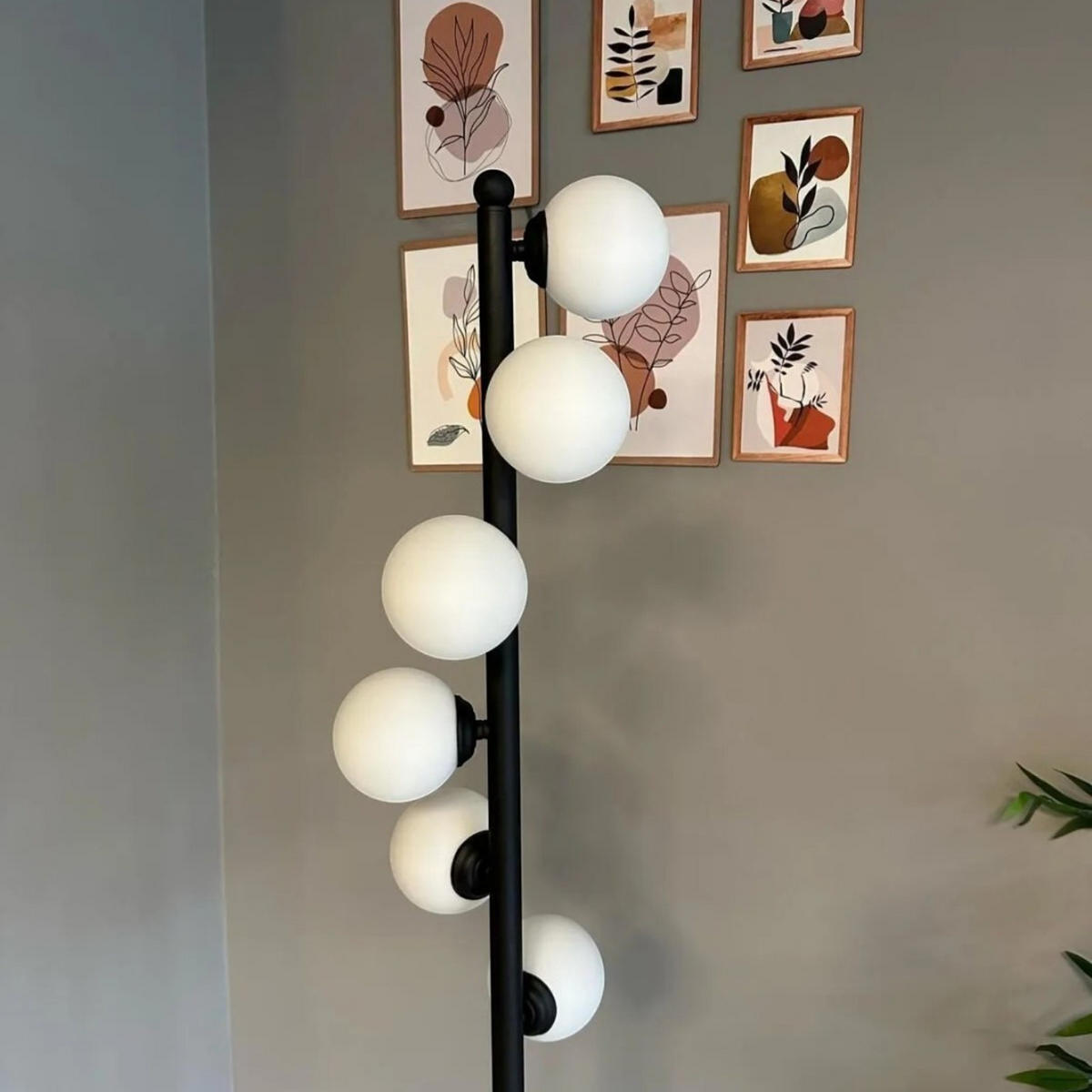 STEHLEUCHTE Orbion 148 Cm - Schwarz, Metall (30/30/148cm) - Bamyum