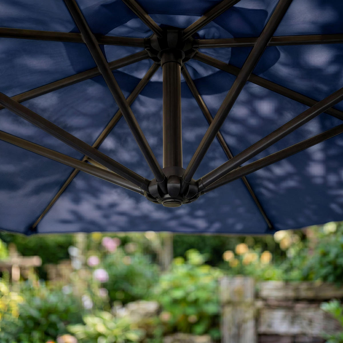 SONNENSCHRIM Marine 245/300 cm - Schwarz/Dunkelblau, Metall (300/300cm) - Akord
