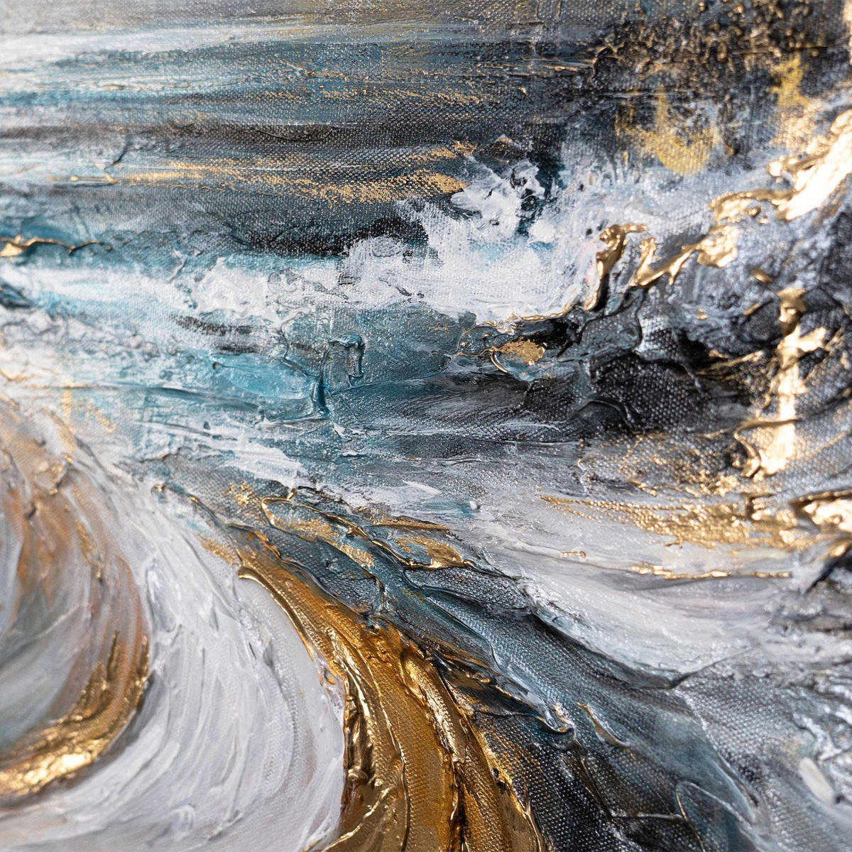 GEMÄLDE Gold der Winde auf Keilrahmen 115x50 cm - Multicolor, Holz (115/50cm) - YS-art gallery