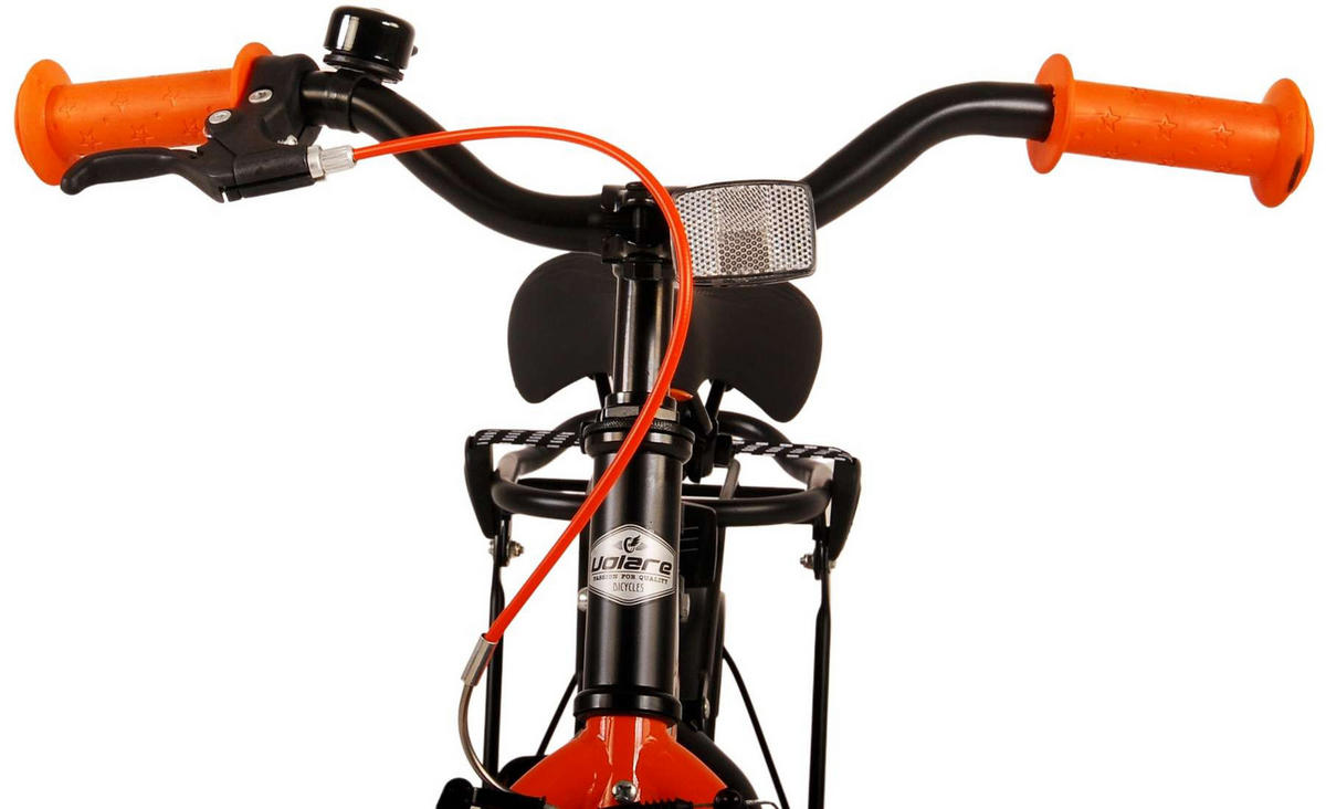 KINDERFAHRRAD Thornbike - Jungen - 12 Zoll - Rücktritt + Handbremse - Schwarz/Orange - Schwarz/Orange, Metall (45cm) - TPFSports