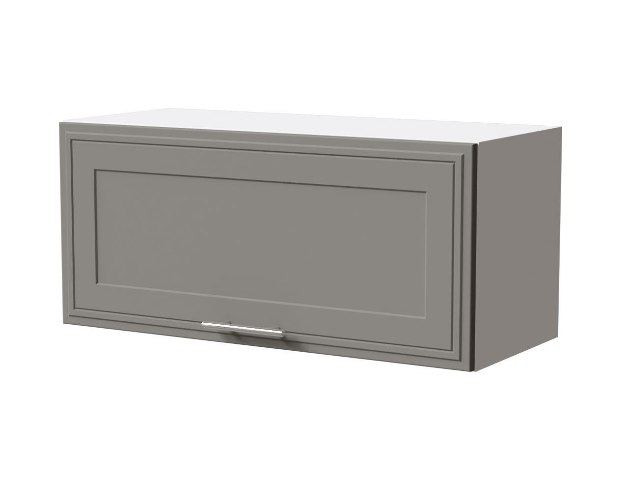 KLAPPHÄNGESCHRANK Salo W4B/80 Weiß / Dust Grey Matt 80 / 32,5 / 36cm - mit Blum Aventos Klappenbeschlag - Weiß/Grau, Holz/Holzwerkstoff (80/36/32.5cm) - Feldmann-Wohnen